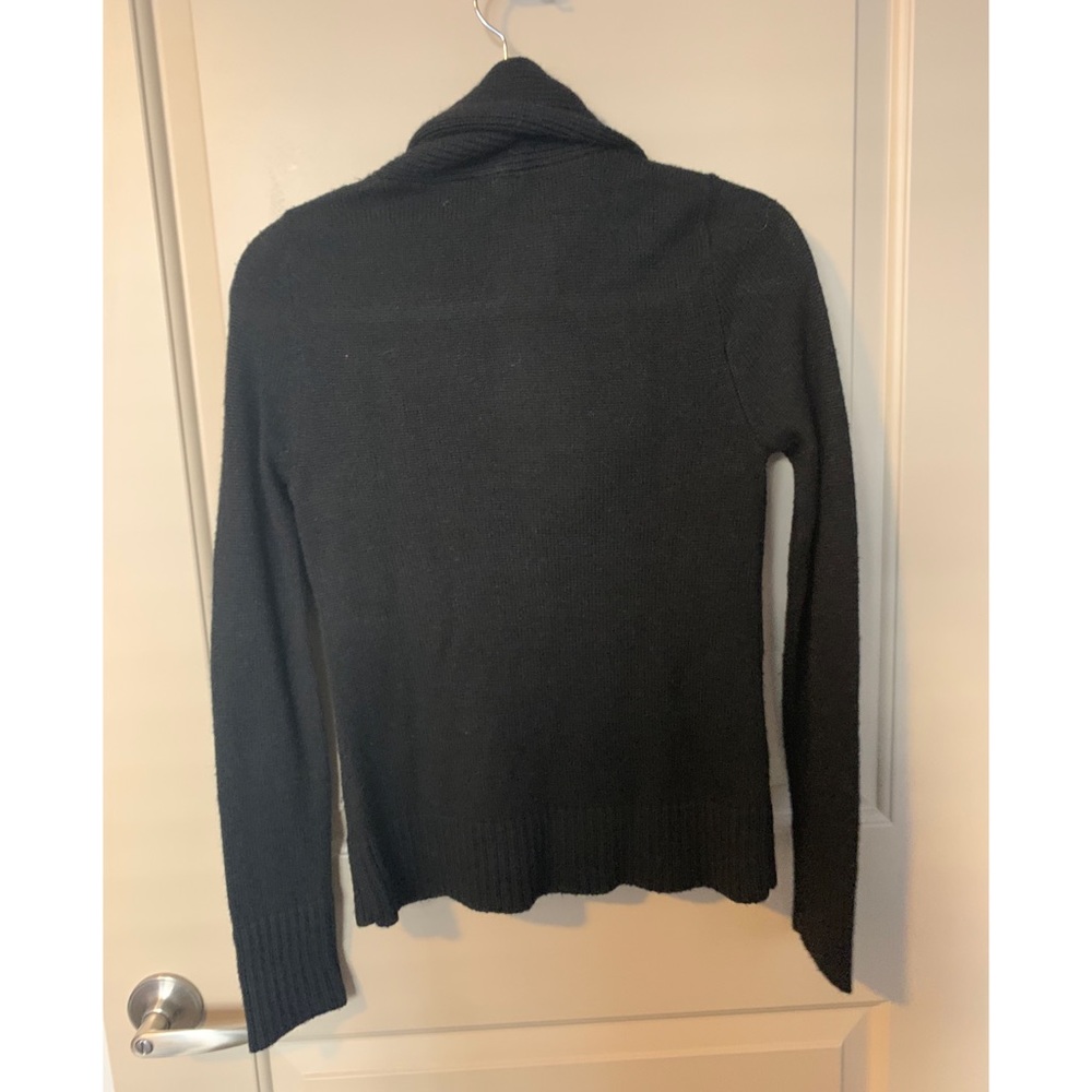 J Crew Black Shawl Collar Sweater - Picture 2 of 3